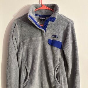 Patagonia Re-tool Gray and Purple Fleece
